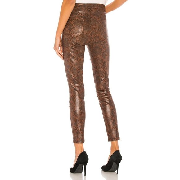 NWT J Brand brown snakeskin print high rise crop skinny jeans, 26 - Picture 9 of 16